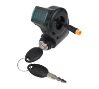 Jotekonoby Verrou de scooter électrique avec connecteur étanche à 3 broches pour Kugoo Kirin G2 Pro, en plastique noir, résistant à l'usure, léger, verrou de porte de sécurité