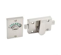 Jotekonoby Verrou indicateur de toilettes en alliage de zinc avec statut vacant/occupé pour portes de séparation de toilettes publiques, boulon de porte d'accès en cas de collision pour l'intimité de