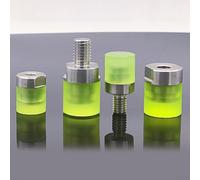 Jotekonoby Vis tampon en acier inoxydable avec position de clé pour bloc enduit de polyuréthane durable, tête de poussée en polyuréthane avec revêtement en caoutchouc PU pour intérieur et extérieur (M