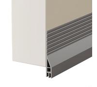 Jotekonoby Wave Butée de porte inférieure pour portes en bois, métal, acier | Bande d'étanchéité insonorisée et résistante aux intempéries avec design à 3 couches | Matériau TPE, facile (brut)