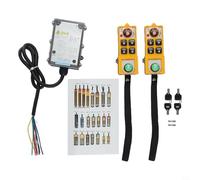 Jotekonoby YU-4S Télécommande industrielle pour grues et palans électriques, contrôleur de machine de levage étanche et résistant à l'huile avec clé, grue sans fil 800 m (24 V CC)