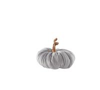 Jotex Décoration Citrouille Décorative Gris Argenté Élégante Halloween 21,8 cm