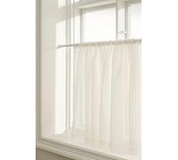 JOTEX Ellen Rideau Brise-bise Court en Lin, 250 cm de Large, 100% Lin, Blanc, 75 x 250 cm