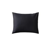 Jotex Zack Taie d'oreiller en Satin de Coton Biologique certifié GOTS Noir 80 x 80 cm