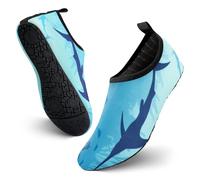 JOTO Chaussure d'eau Water Shoes Aquatiques Homme Femme, Chaussures de Plage de Mer de Piscine Sandales Plastiques, Anti Sable Antidérapant Sèche Vite, sur la Plage ou Yoga -Océan-24.2CM