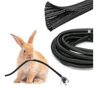 JOTO Manchon de Câble 3M, Gaine Câble Flexible, Cache Câble, Gestion de Câble Réglable, pour Fils Éléctrique de TV, PC, Sécurité Maximum pour Enfants et Animaux, Permet à la Dissipation de la Chaleur