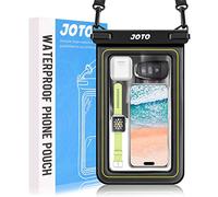 JOTO Pochette Étanche Flottante Certifiée par IPX8, Housse Étanche Téléphone iPhone 17 16 15 14 13 12 11, Galaxy A13 A33, Xiaomi Note 11, Pixel 7 6a Jusqu'à 7 Pouces, Range avec Clé Cartes Monnaie