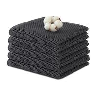 JOTOL Torchons de Cuisine en Coton - Set de 5 Serviettes Très Absorbantes et Polyvalentes pour Accueil ou Restaurant