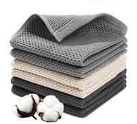 JOTOL Torchons de Cuisine en Microfibre,Très Absorbant Douces et épaisses,6Pcs,65x45cm,Polyvalent Torchons en Coton de Accueil Or Restaurant etc