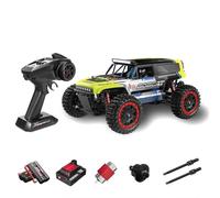 JOTPOR S912 Modèle de voiture d'escalade RC pour 16+, échelle 1/16 2,4 G brossé 4WD RC voiture avec 7 couleurs de lumières LED et effets clignotants, course à haute vitesse (deux piles/vert)