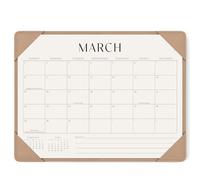 Jotsome Calendrier de bureau 2026-2027 avec sous-main - Calendrier de bureau d'ici à juin 2027 - 35,6 x 26,7 cm - Calendrier de bureau pour la maison, le bureau et l'école - Planification facile