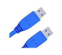 Jou Jye CC 130 Câble de transfert de données USB de 2 m - 1 - Deuxième connecteur : 1 x 9 broches USB 3.0 Type A - Mâle - Blindage - Bleu