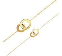 Jouailla - Bracelet CIRCLE MANIA cercles entrelacés 'Un peu, beaucoup' plaqué Or (3286439)