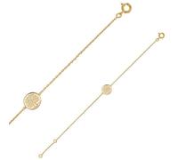 Jouailla - Bracelet plaqué or avec rond orné d'un Arbre de vie gravé (328007)