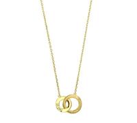 Jouailla - Collier CIRCLE MANIA cercles entrelacés 'Un peu, beaucoup' plaqué Or (327297)