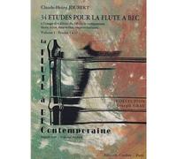 Joubert C.H. - 34 Etudes Pour La Flute A Bec Vol.1 : Etudes 1 A 17