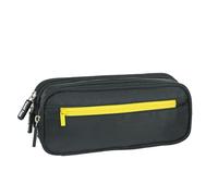 Joucien Sacs de papeterie simples et personnalisés pour étudiants masculins et féminins, outils d'art, sacs de rangement de papeterie, noir