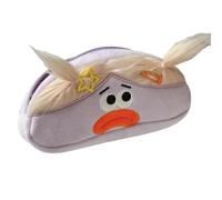 Joucien Trousse à crayons créative et insolite, mignon en peluche grande capacité sac de rangement de papeterie - poupée violette [ensemble d'accessoires pour cheveux]
