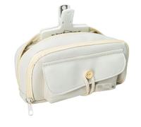 Joucien Trousse simple et personnalisée pour les étudiants masculins et féminins, trousse de rangement coréenne beige (sans accessoires)