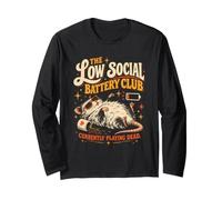 Joue actuellement à Dead Opossum Social Battery Introvert Art Manche Longue