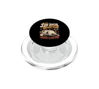 Joue actuellement à Dead Opossum Social Battery Introvert Art PopSockets PopGrip pour MagSafe