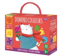 Joue et apprends. Domino Couleurs livre + 28 cartes - Matteo Gaule - Sassi - Boîte ou accessoire - Jeux livres objets
