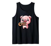 Joue La Trompette Petit Cochon Adorable Débardeur