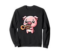 Joue La Trompette Petit Cochon Adorable Sweatshirt