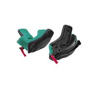 X-Lite X-502/Ultra Carbon Garnitures de joue, noir/vert, Taille 35 mm