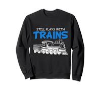 Joue toujours avec les trains jouet de chemin de fer HO Scale Model Train Sweatshirt
