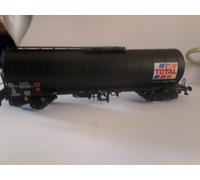 Coffret de 2 wagons-citernes à 4 essieux "TOTAL France", livrée noire, SNCF, Ep.