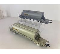Jouef Wagon-trémies Taoos Simotra HJ6229 – Lot de 2 – HO 1/87 – ép. VI – Gris clair