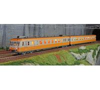 Jouef HJ2388 Autorail diesel RGP2 X 2700 à 2 voitures, SNCF, livré orange - gris
