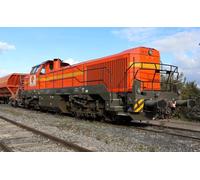 Jouef - HJ2440S - Colas Rail, Locomotive Diesel Vossloh de 18, Livrée Jaune Orangé, Ép. VI, avec Décodeur Sonore Dcc, Locomotive Diesel