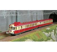 Jouef HJ2461 Autorail diesel RGP 1 avec remorque, SNCF, TEE rouge/beige