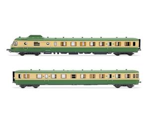 JOUEF HJ2462S SNCF, wagon diesel RGP I avec remorque, livrée vert/beige, ep. IV, avec décodeur sonore DCC Railway 1x Locomotive diesel