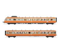 JOUEF HJ2463 SNCF, diesel railcar RGP I with trailer, grey/orange "alpazur", ep.