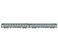 JOUEF - HJ4177 - SNCF, Pack de 2 Voitures Courtes Dev INOX, 2 X B8 2E vec Numéros orail, Ép. Ivc, Matériel Roulant pour Autocars
