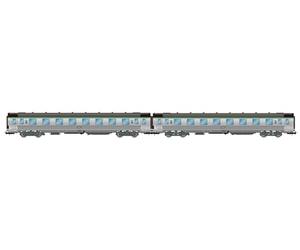 JOUEF - HJ4177 - SNCF, Pack de 2 Voitures Courtes Dev INOX, 2 X B8 2E vec Numéros orail, Ép. Ivc, Matériel Roulant pour Autocars