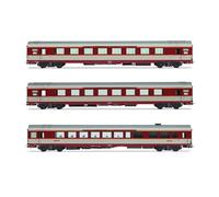 Jouef HJ4191 SNCF, Pack de 3 Voitures Gran Confort Tee Le Kléber (A8u, A8tu, Vru), Gris betón, ép. Voitures de passagers IV