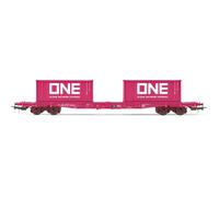 JOUEF HJ6261 Wagon porte conteneurs S7B "ONE", Sncf, Ep VI - HO 1/87