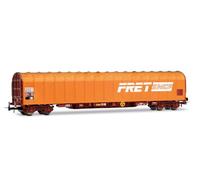 Jouef HJ6315 SNCF, Wagon bâché à 4 essieux Type Rils, FRET, livrée Orange, ép, IV-V Matériel Roulant - Wagons