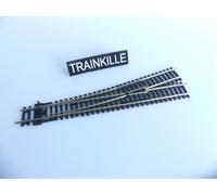 JOUEF / HORNBY R8077 MAILLECHORT AIGUILLAGE MANUEL LONG GAUCHE 245 MM 8077