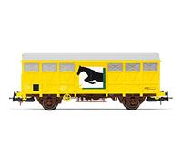 JOUEF Wagon fermé SNCF à 2 essieux GS pour Le Transport de Chevaux, Jaune