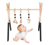 Jouer à la salle de sport,Jouet de gymnastique pour nourrissons avec cadre en bois - Équipement de fitness pour pour salle de jeux, de crèche, centre d'éducation de la petite enfance, de n
