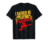 Jouer au Paintball Pistolet Couleur Tactique Humoristique T-Shirt