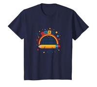 Jouer C'est Apprendre Un Enseignant Qui Fait de l'apprentissage Un Arc-en-Ciel ludique T-Shirt, Enfant, Bleu Marine, 3 Ans