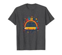 Jouer C'est Apprendre Un Enseignant Qui Fait de l'apprentissage Un Arc-en-Ciel ludique T-Shirt, Homme, Chiné Foncé, M
