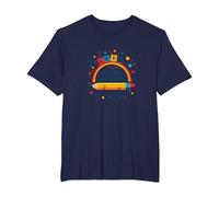 Jouer C'est Apprendre Un Enseignant Qui Fait de l'apprentissage Un Arc-en-Ciel ludique T-Shirt, Homme Grandes Tailles, Bleu Marine, 4X Tall