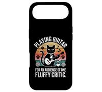 Jouer de la Guitare pour Un Public d'un Chat Critique Moelleux Coque pour iPhone Air